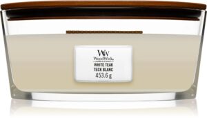 White Teak Scented Candle