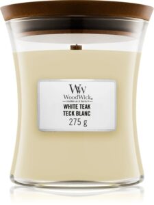 White Teak Scented Candle