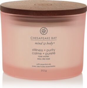 Rosewater Three Wick Candle